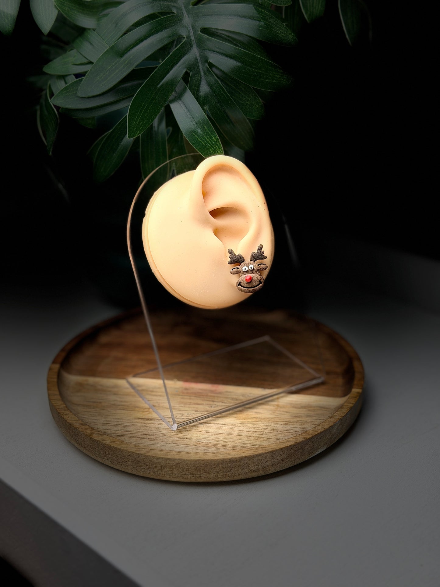 Reindeer Stud Earrings – Handmade Holiday Cheer
