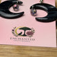 Celestial Crescent Moon Dangles – Handmade Polymer Clay Earrings 🌙