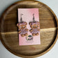 Teddy Bear Polymer Clay Dangle Earrings