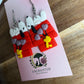 Snoopy-Inspired Polymer Clay Dangle Earrings