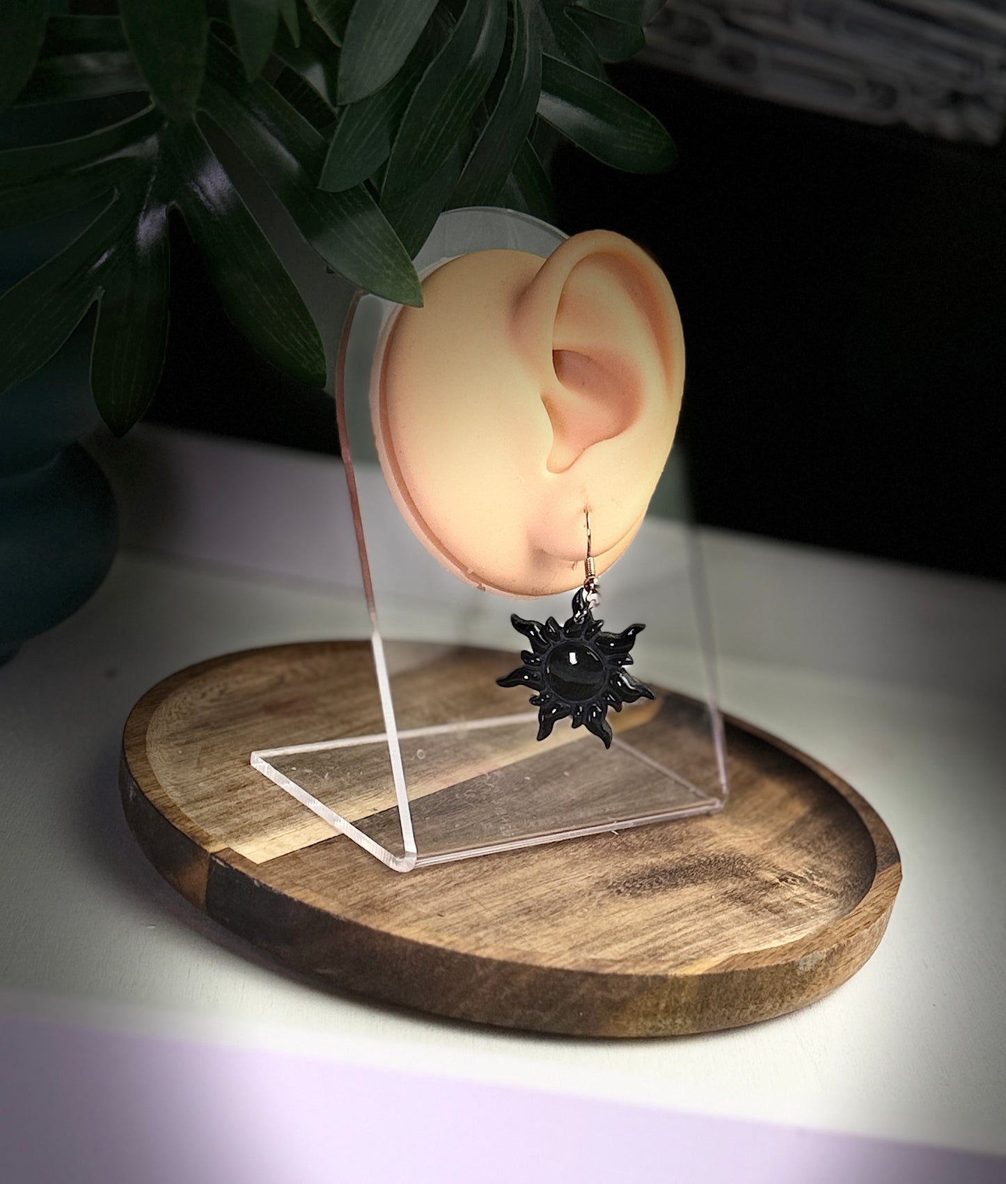 Enchanted Sun Dangle Earrings – Handmade Polymer Clay Statement Pieces