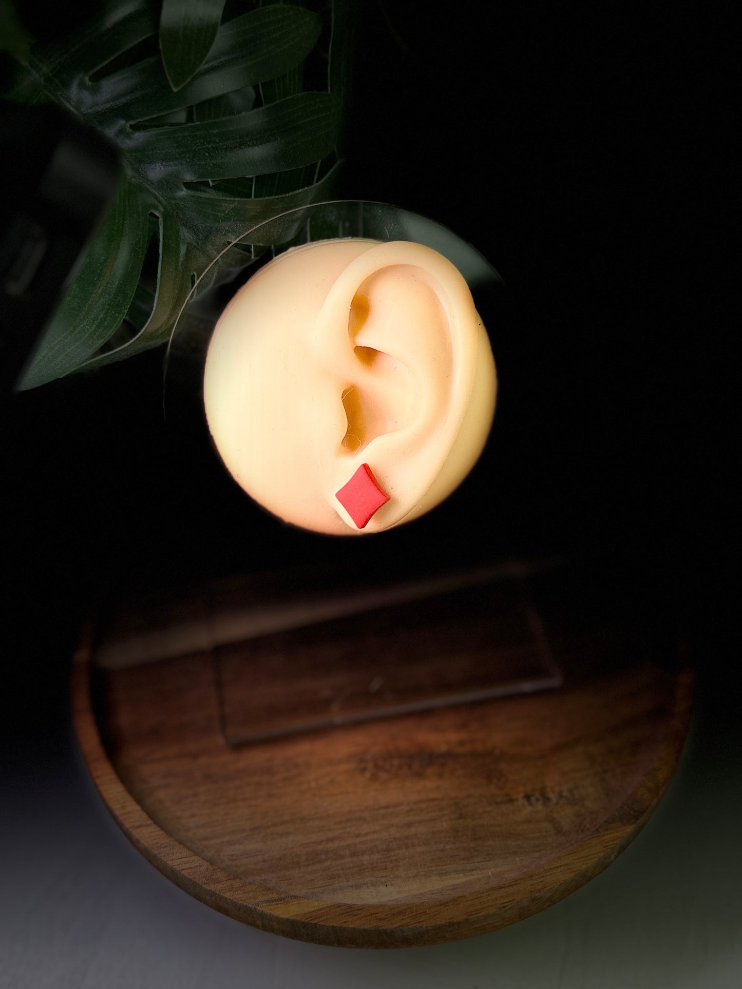 Lucky Suit Polymer Clay Stud Earrings