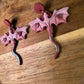 Blushing Dragon Heart Dangle Polymer Clay Earrings