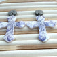 Cross Polymer Clay Dangle Earrings