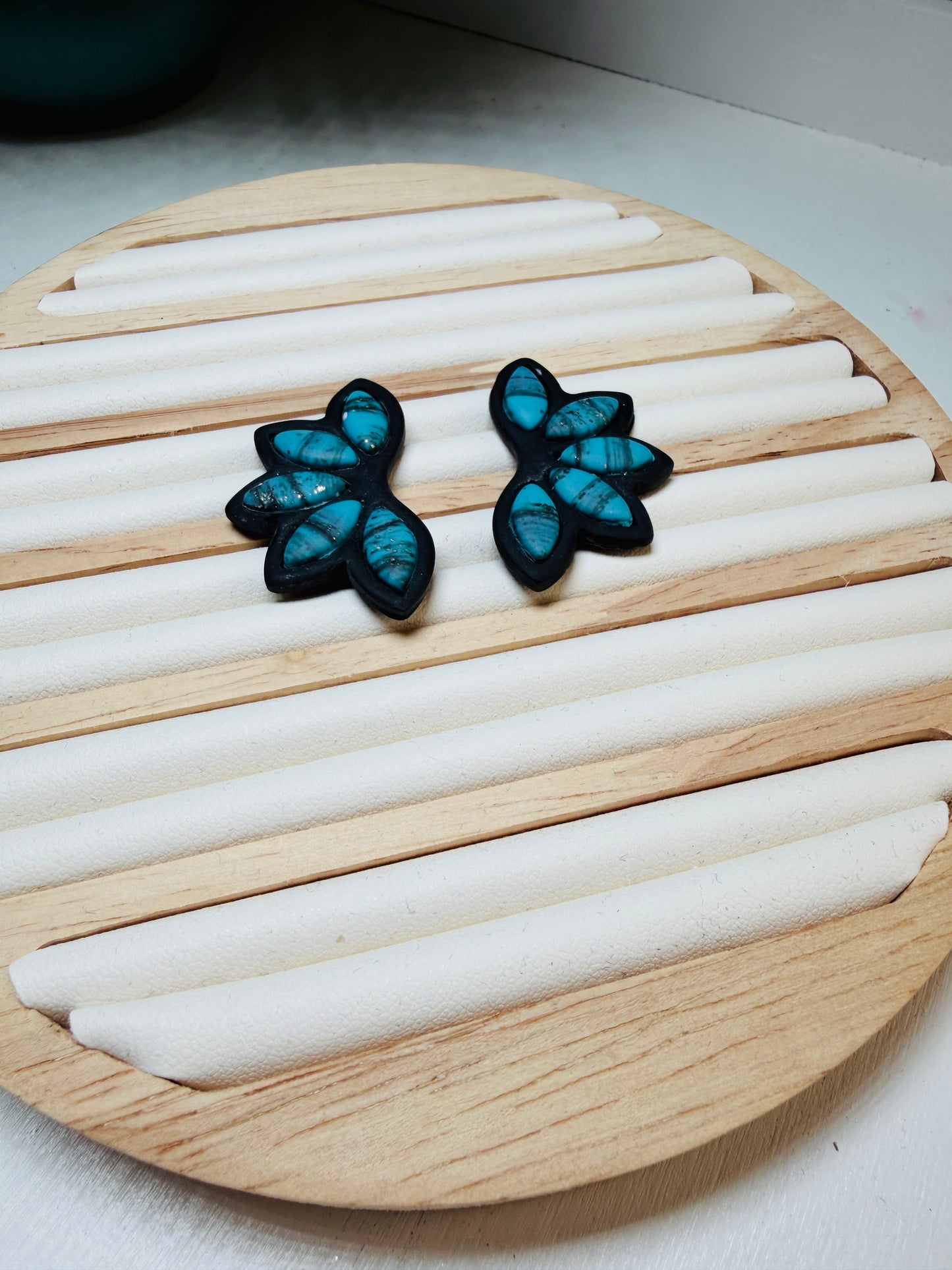Petal Cluster Butterfly Polymer Clay Earrings