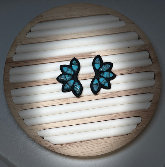 Petal Cluster Butterfly Polymer Clay Earrings