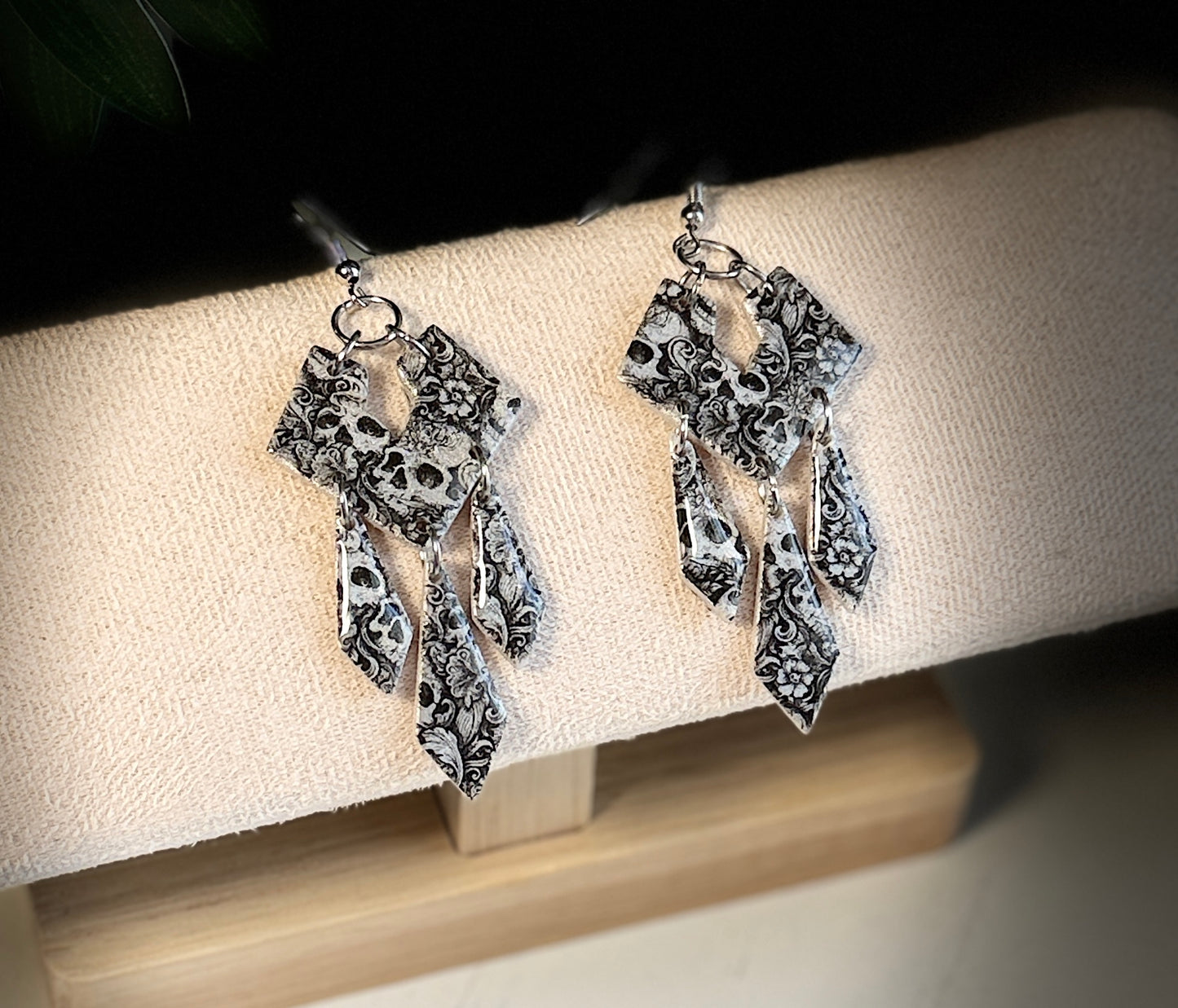 Elowen Dangle Earrings | Handmade Polymer Clay Dangle | Hypoallergenic  | Lightweight Statement  | Handmade