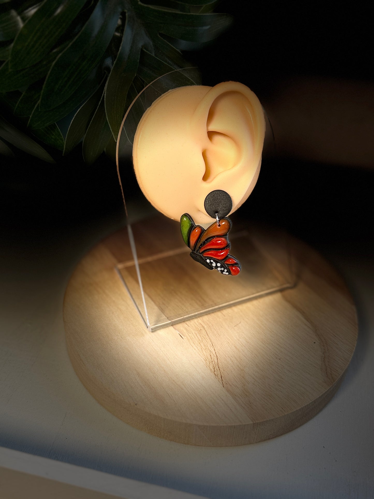 Meadowwing  Butterfly Polymer Clay Dangles