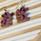 Spring Bunny Polymer Clay Dangle Earrings