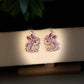 Spring Bunny Polymer Clay Dangle Earrings