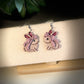 Spring Bunny Polymer Clay Dangle Earrings