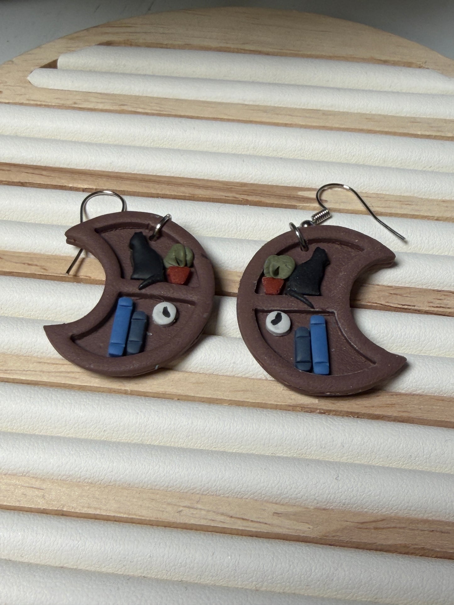 Moonlit Reading Nook Earrings