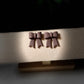 Classic Hand-Folded Bow Polymer Clay Dangle Earrings