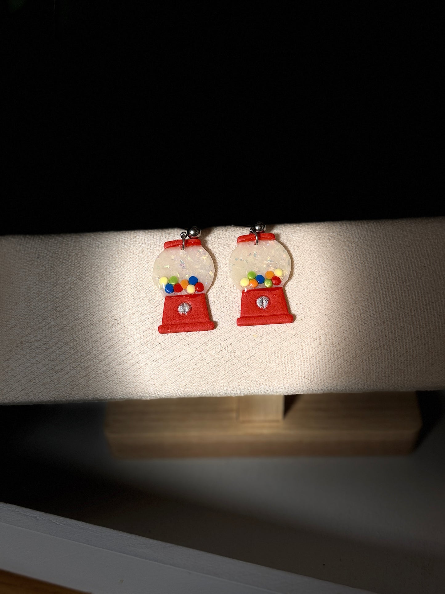 Gumball Machine Dangle Polymer Clay Earrings Earrings