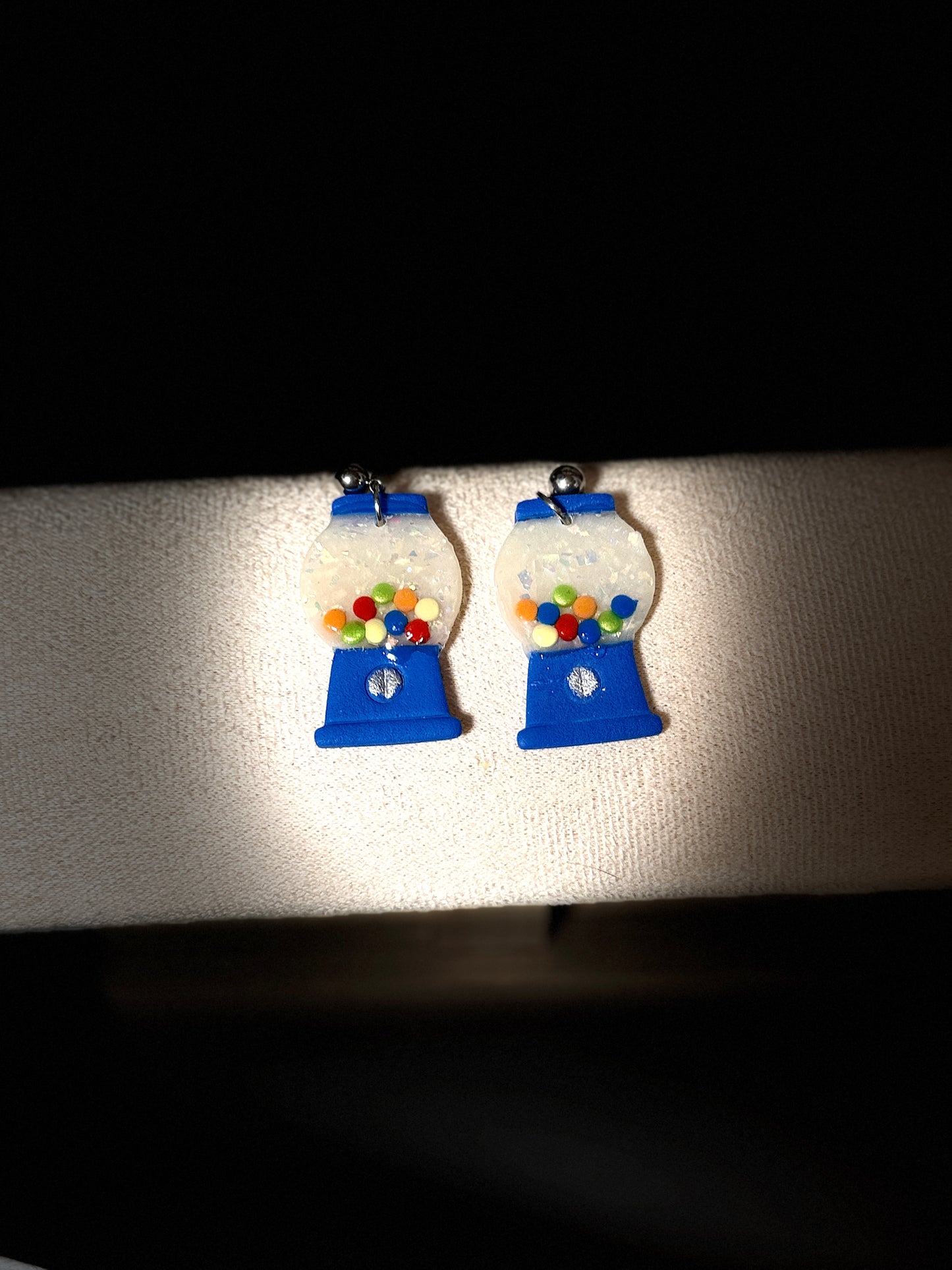 Gumball Machine Dangle Polymer Clay Earrings Earrings