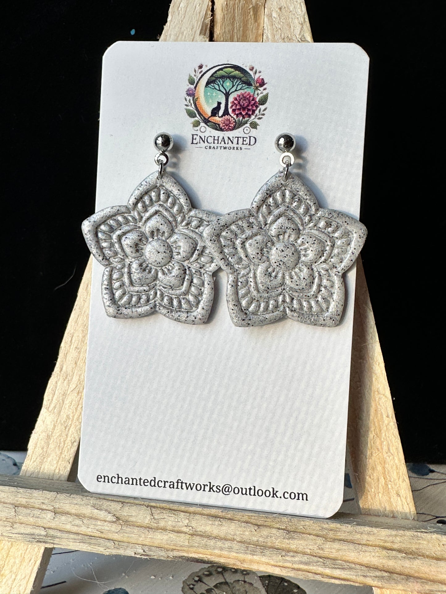 Enchanted Star Flower Dangle Earrings