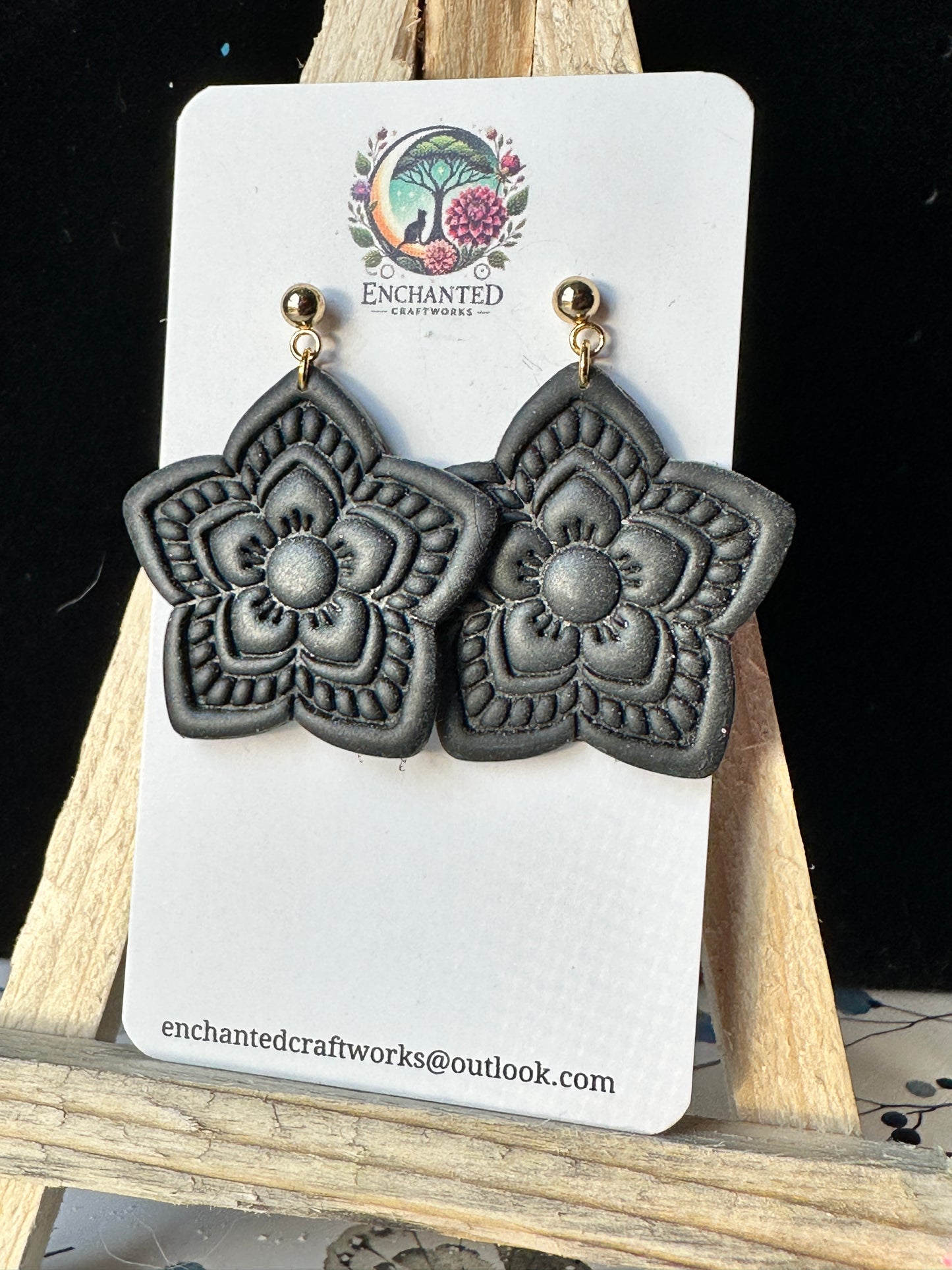 Enchanted Star Flower Dangle Earrings