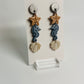 Enchanted Ocean Trio Seahorse  Polymer Clay Dangles