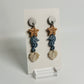 Enchanted Ocean Trio Seahorse  Polymer Clay Dangles
