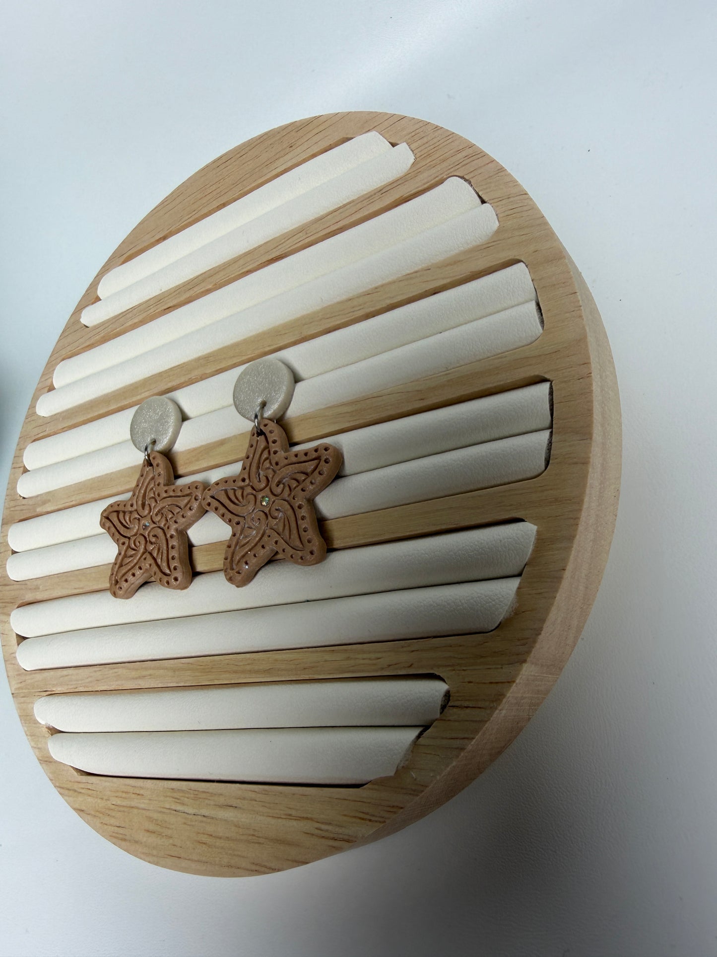 Enchanted Sand Starfish Polymer Clay Dangles