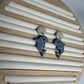 Enchanted Dolphin Polymer Clay Dangle Earring
