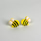 Bee Stud Earrings | Cute Bumblebee Earrings | Bee Lover Gift | Polymer Clay Studs | Spring Summer Jewelry | Lightweight Hypoallergenic