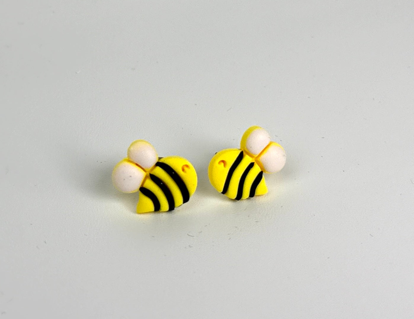 Bee Stud Earrings | Cute Bumblebee Earrings | Bee Lover Gift | Polymer Clay Studs | Spring Summer Jewelry | Lightweight Hypoallergenic