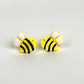 Bee Stud Earrings | Cute Bumblebee Earrings | Bee Lover Gift | Polymer Clay Studs | Spring Summer Jewelry | Lightweight Hypoallergenic