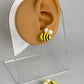Bee Stud Earrings | Cute Bumblebee Earrings | Bee Lover Gift | Polymer Clay Studs | Spring Summer Jewelry | Lightweight Hypoallergenic