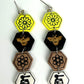 Life Cycle of Honey Dangle Polymer Clay Earrings
