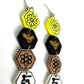 Life Cycle of Honey Dangle Polymer Clay Earrings