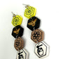 Life Cycle of Honey Dangle Polymer Clay Earrings