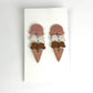 Sweet Scoop Ice Cream Dangle Polymer Clay Earrings