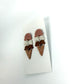 Sweet Scoop Ice Cream Dangle Polymer Clay Earrings