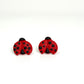 Lucky Ladybug Stud Polymer Clay Stud Earrings