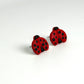 Lucky Ladybug Stud Polymer Clay Stud Earrings