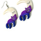 Enchanted Catnap | Cat Sleeping on Moon Polymer Clay Dangle Earrings
