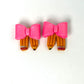 Polymer Clay Pencil Bow Earrings | Teacher Back to School Jewelry