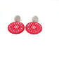 Bandana Bloom Dangles | Red Bandana Earrings | Western Dangle Earrings | Cowgirl Jewelry | Picnic Style Earrings | Boho Western Earrings | Handmade Clay Earrings