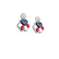 Star-Spangled Paw Prints | Patriotic Paw Print Earrings | Red White Blue Dog Paw Earrings | 4th of July Pet Lover Jewelry | Americana Dangle Earrings | Handmade Clay