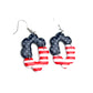 Star-Spangled Arch Dangles | Red White Blue Dangle Earrings | 4th of July Earrings | Americana Jewelry | Statement Clay Earrings | Handmade Earrings