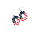 Star-Spangled Arch Dangles | Red White Blue Dangle Earrings | 4th of July Earrings | Americana Jewelry | Statement Clay Earrings | Handmade Earrings
