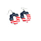 Star-Spangled Arch Dangles | Red White Blue Dangle Earrings | 4th of July Earrings | Americana Jewelry | Statement Clay Earrings | Handmade Earrings