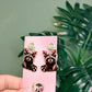 Christmas Raccoon Dangle Earrings, Reindeer Raccoon Holiday Earrings, Cute Woodland Resin Sealed Lightweight Jewelry