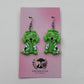 Halloween Dog Clay Earrings, Cute Costume Puppy Dangles, Pumpkin Angel Devil Frankenstein Dog Earrings, Fall Pet Jewelry