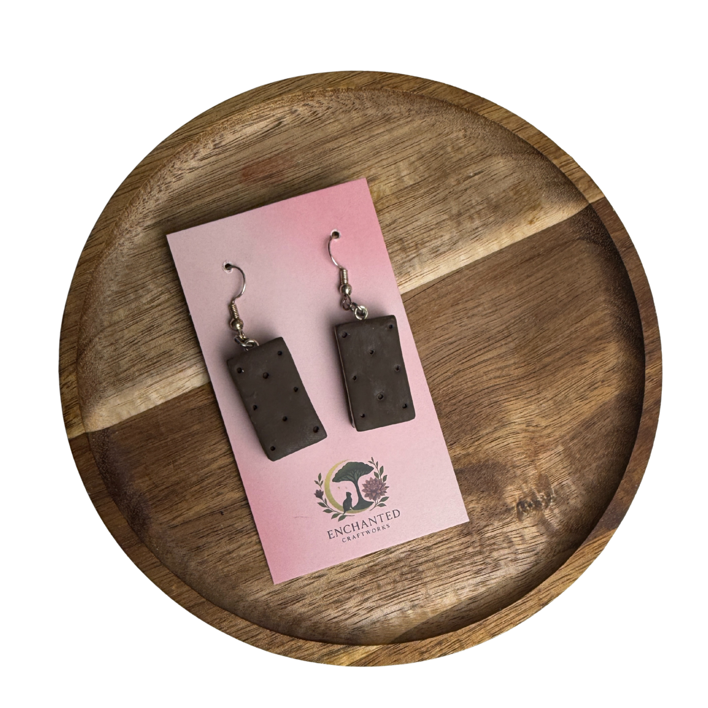 Enchanted Ice Cream Sandwiches Polymer Clay Earrings