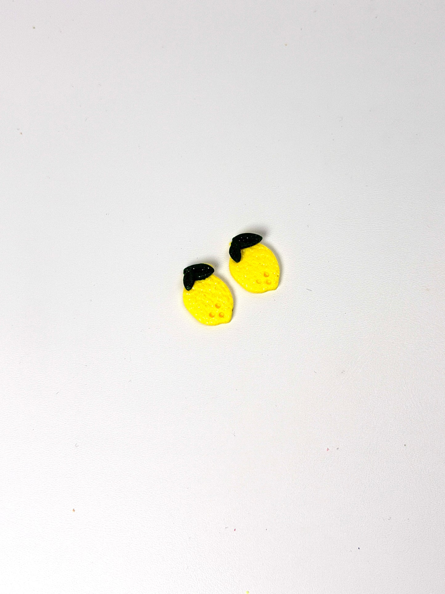 Lemon Dangle Earrings | Handmade Polymer Clay Earrings | Cute Fruit Jewelry | Lightweight Hypoallergenic Summer Earrings