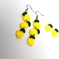 Lemon Dangle Earrings | Handmade Polymer Clay Earrings | Cute Fruit Jewelry | Lightweight Hypoallergenic Summer Earrings