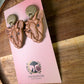Golden Lioness Dangle Polymer Clay Earrings