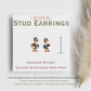 Teacher Goose Stud Earrings, Book Lover Goose Earrings, Reading Goose Jewelry, Cute Teacher Gift, Librarian Earrings, Graphic Stud Earrings